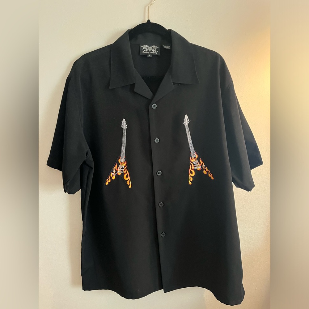 Mens Dragonfly Guitar Shirt